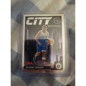 Anthony Edwards 2023-24 Panini NBA Hoops Premium Stock #4 - City Edition